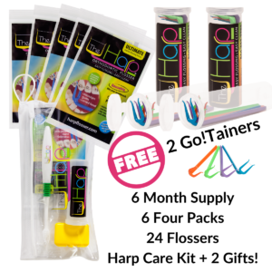 Harp Flosser Ultimate Pack Lasts 6 Months with Gifts